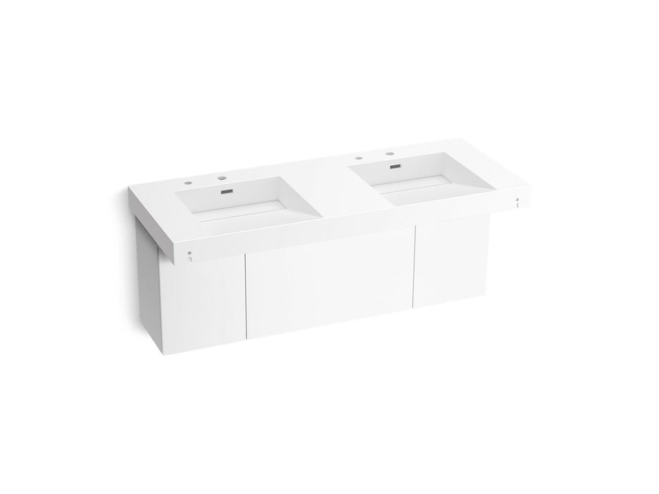 KOHLER K-81030-BPW Constellation 60" wall-mount basin lavatory system
