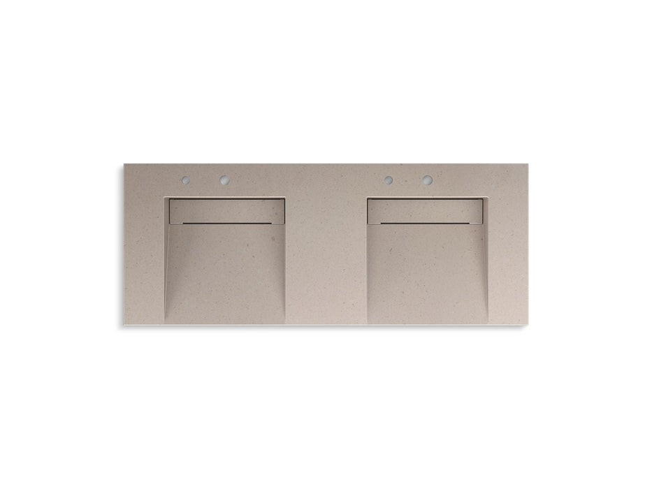KOHLER K-81030-BSS Constellation 60" wall-mount basin lavatory system