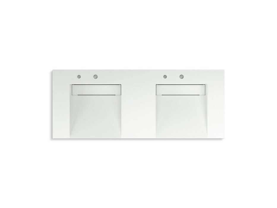 KOHLER K-81030-BSS Constellation 60" wall-mount basin lavatory system