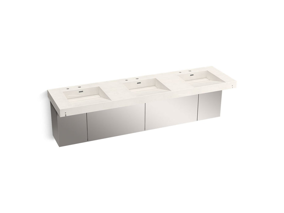 KOHLER K-81031-BSS Constellation 90" wall-mount basin lavatory system