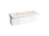 KOHLER K-81032-BPW Constellation 60" wall-mount trough lavatory system, arrow root