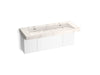 KOHLER K-81032-BPW Constellation 60" wall-mount trough lavatory system, et cal gold