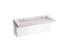 KOHLER K-81032-BPW Constellation 60" wall-mount trough lavatory system, et statuario