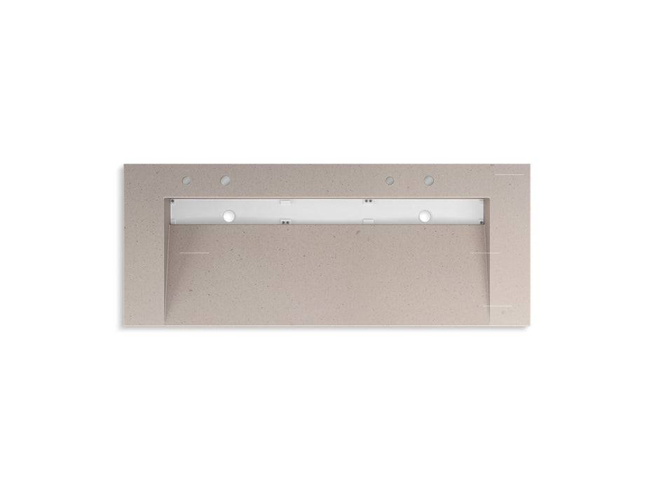 KOHLER K-81032-BSS Constellation 60" wall-mount trough lavatory system