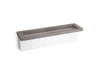KOHLER K-81033-BPW Constellation 90" wall-mount trough lavatory system, ash concrete