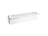 KOHLER K-81033-BPW Constellation 90" wall-mount trough lavatory system, miami white