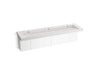 KOHLER K-81033-BPW Constellation 90" wall-mount trough lavatory system, pearl jasmine