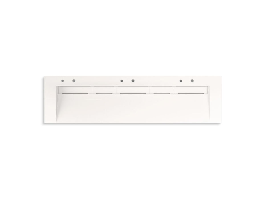 KOHLER K-81033-BSS Constellation 90" wall-mount trough lavatory system