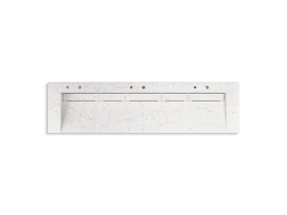 KOHLER K-81033-BSS Constellation 90" wall-mount trough lavatory system