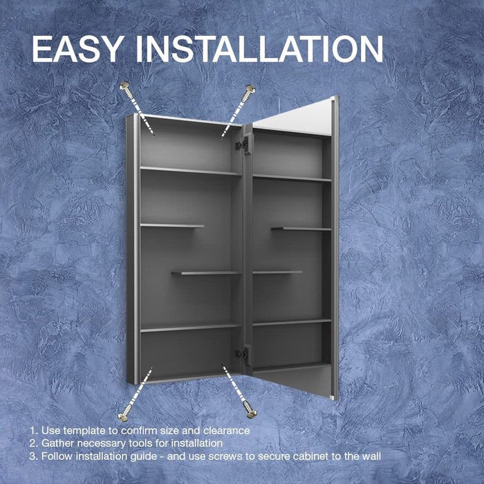 KOHLER K-81148 Maxstow 20" W x 40" H medicine cabinet