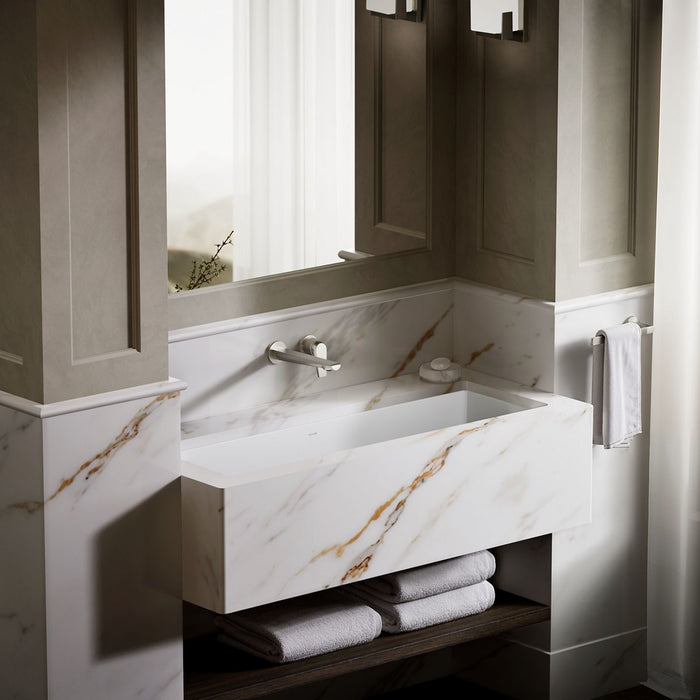 KOHLER K-8192-0 K-8192 Verticyl 42-1/2" Rectangular Undermount Bathroom Sink