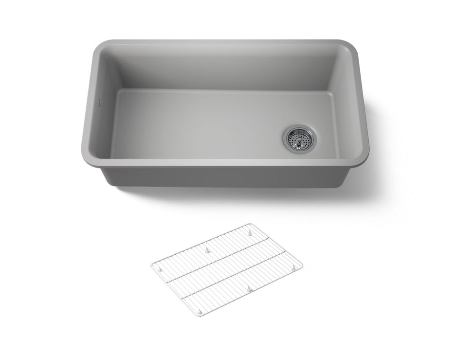 KOHLER K-8206 Cairn 33-1/2" undermount single-bowl kitchen sink