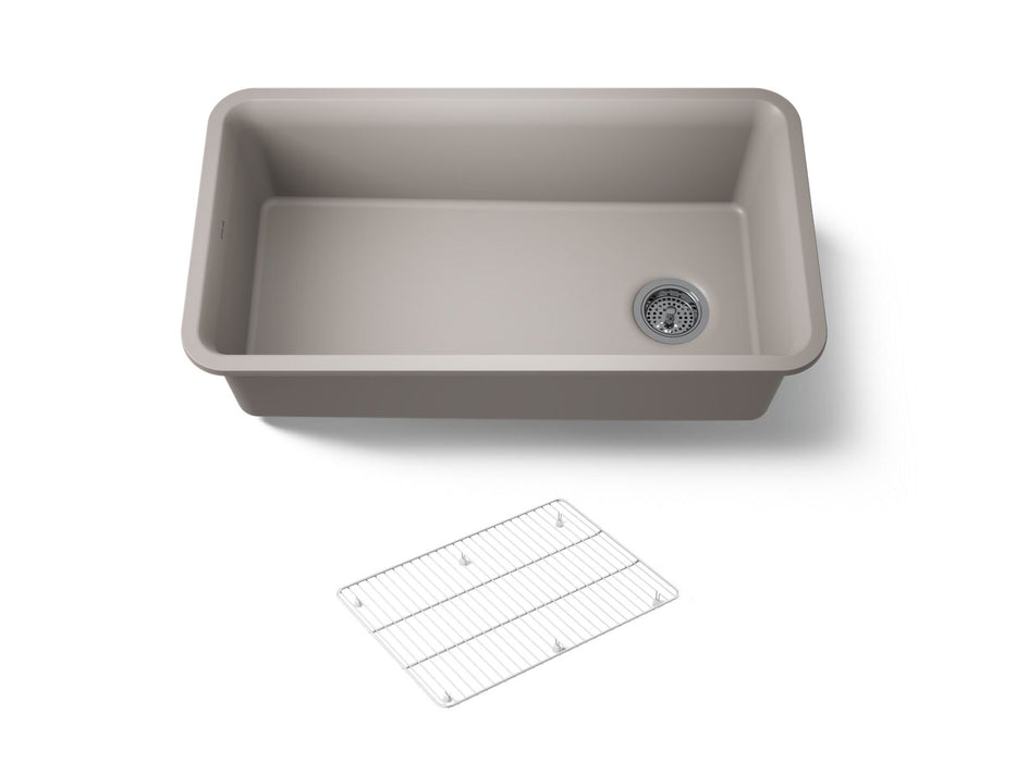 KOHLER K-8206 Cairn 33-1/2" undermount single-bowl kitchen sink