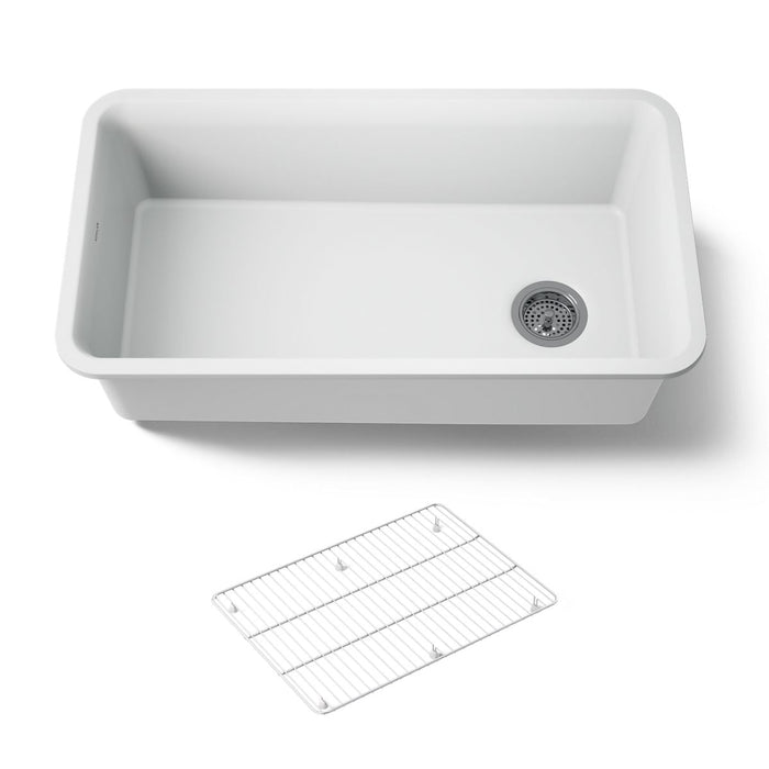 KOHLER K-8206 Cairn 33-1/2" undermount single-bowl kitchen sink