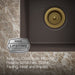 KOHLER K-8223 Cairn 15-1/2" undermount bar sink, matte brown - view 3