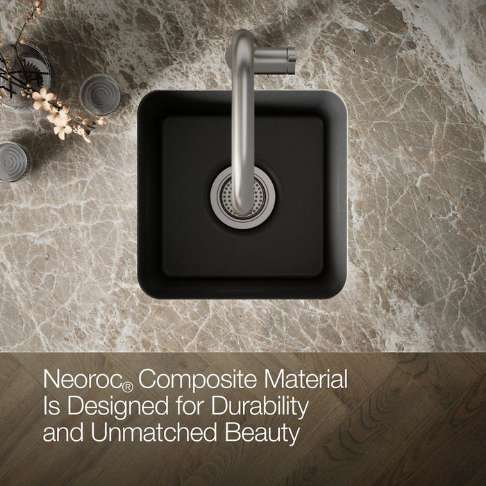 KOHLER K-8223 Cairn 15-1/2" undermount bar sink, matte taupe - view 3