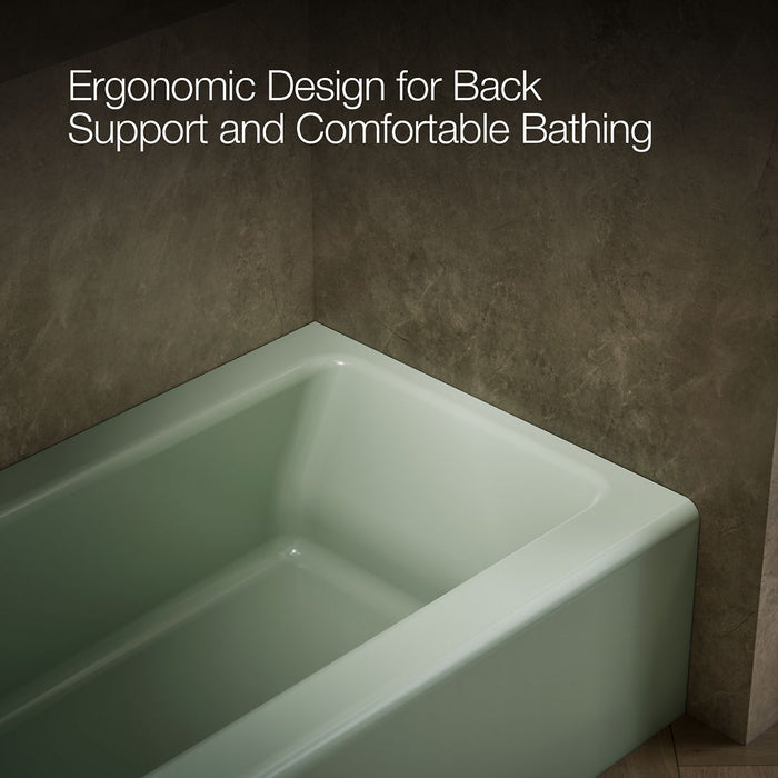 KOHLER K-837 Bellwether 60" x 30-1/4" alcove bath, left drain