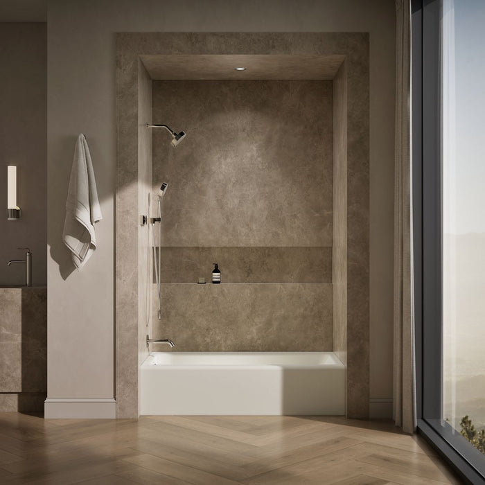 KOHLER K-837 Bellwether 60" x 30-1/4" alcove bath, left drain