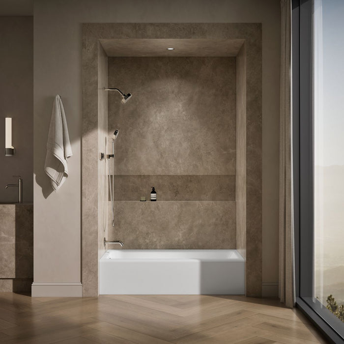 KOHLER K-837 Bellwether 60" x 30-1/4" alcove bath, left drain