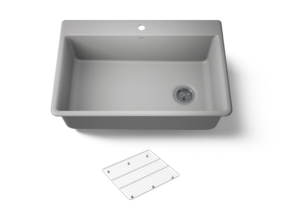 KOHLER K-8437-1 Kennon 33" top-/undermount single-bowl kitchen sink