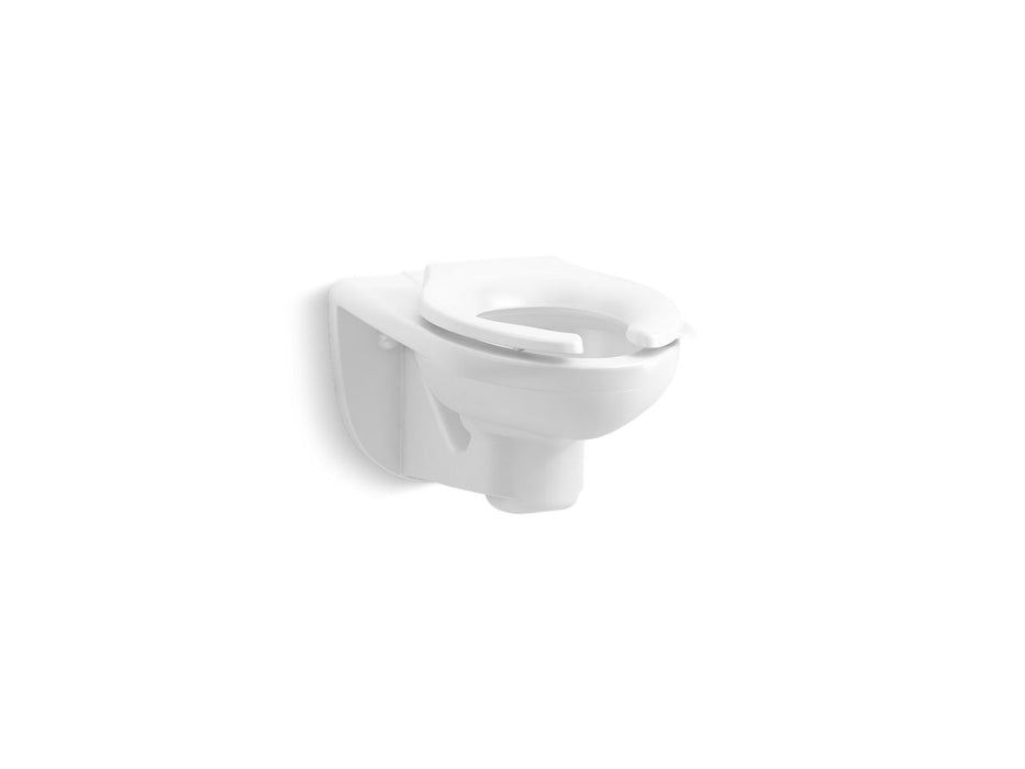 KOHLER K-84434-0 K-84434 Kingston Wall-mount Top-spud Toilet Bowl, 1.28 or 1.6 GPF