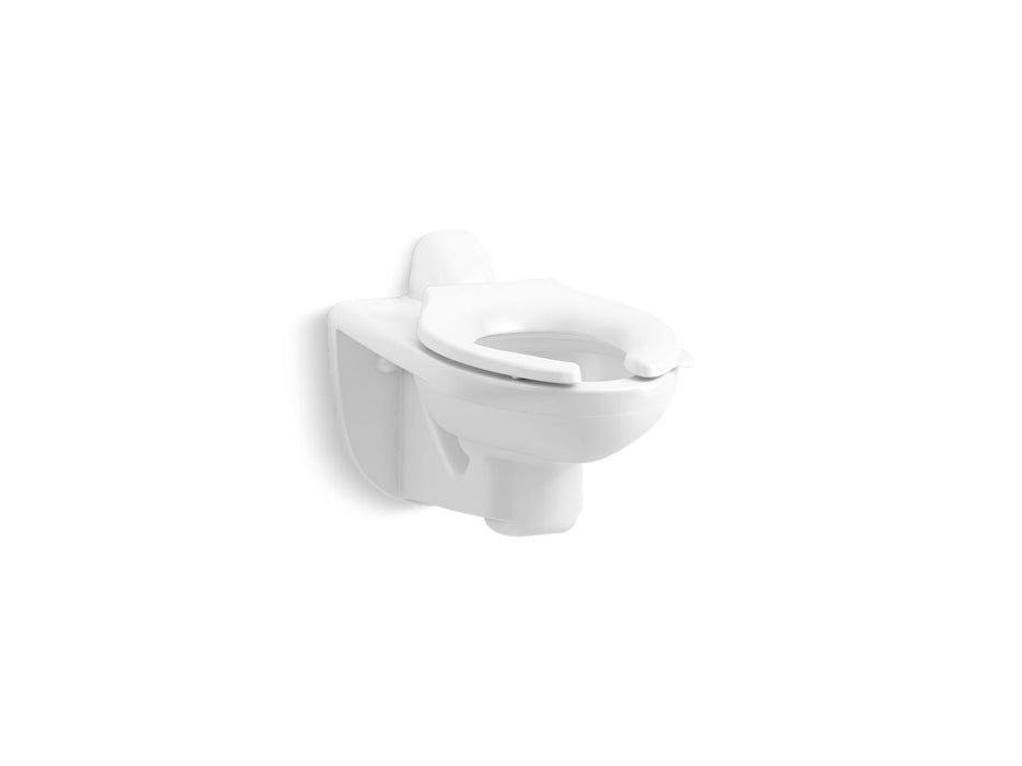 KOHLER K-84454-0 K-84454 Kingston Wall-mount Toilet Bowl with Rear Spud, 1.28 or 1.6 GPF