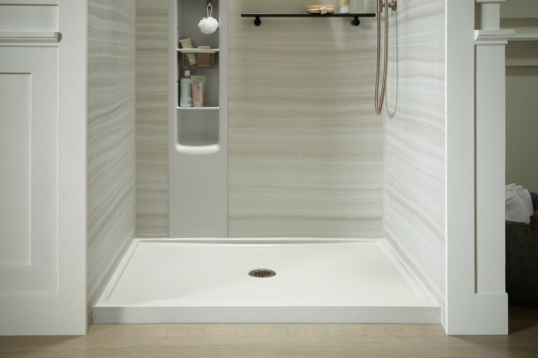 KOHLER K-8461 Rely 48" x 34" alcove shower base, center drain