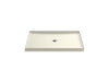 KOHLER K-8461 Rely 48" x 34" alcove shower base, center drain, biscuit