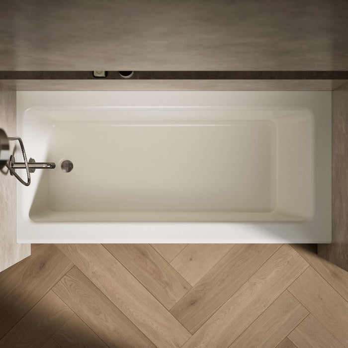 KOHLER K-847 Bellwether 66" x 32" alcove bath, left drain, biscuit - view 4