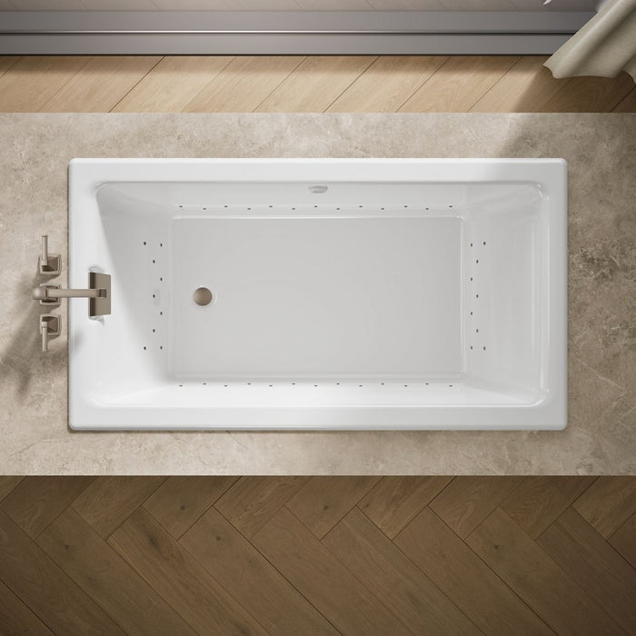 KOHLER K-856-GHBN Tea-for-Two 66" x 36" drop-in Heated BubbleMassage air bath