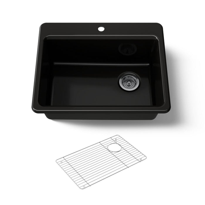 KOHLER K-8668-1A1 Riverby 27" top-mount single-bowl kitchen sink
