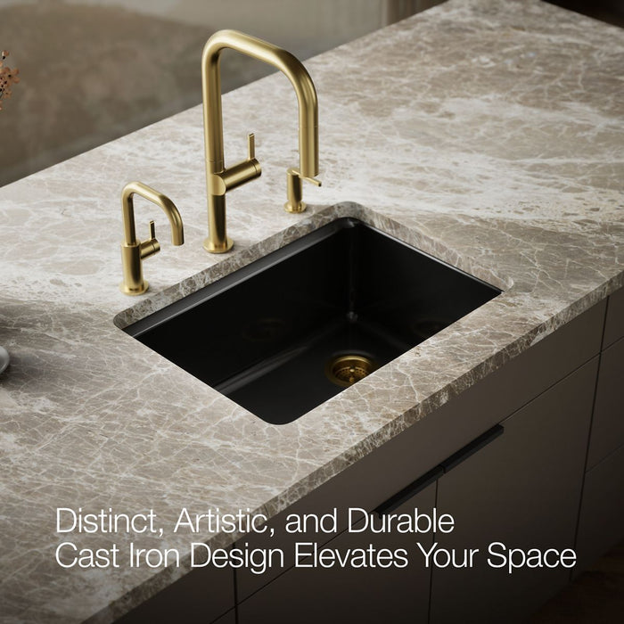 KOHLER K-8668-5UA1 Riverby 27" undermount single-bowl kitchen sink