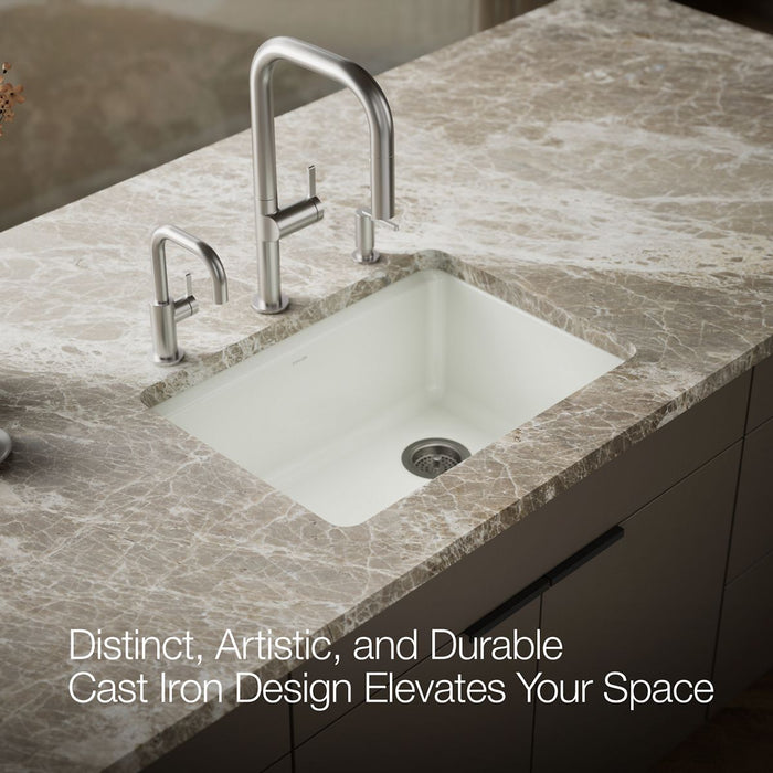 KOHLER K-8668-5UA1 Riverby 27" undermount single-bowl kitchen sink