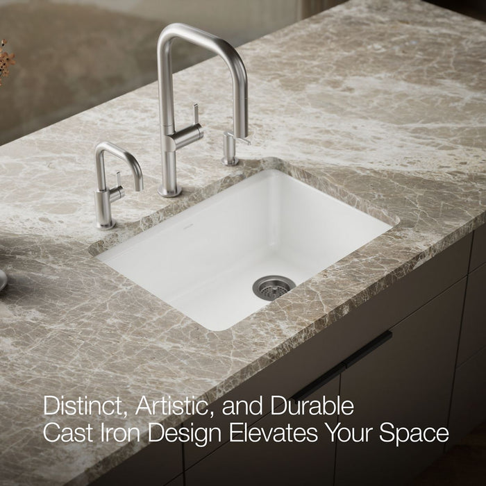 KOHLER K-8668-5UA1 Riverby 27" undermount single-bowl kitchen sink