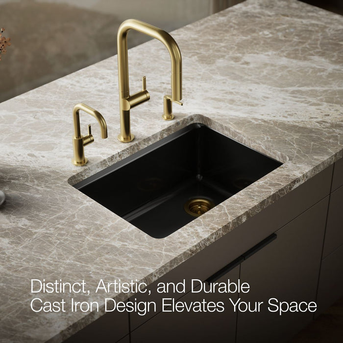 KOHLER K-8668-5UA2 Riverby 27" undermount single-bowl workstation kitchen sink