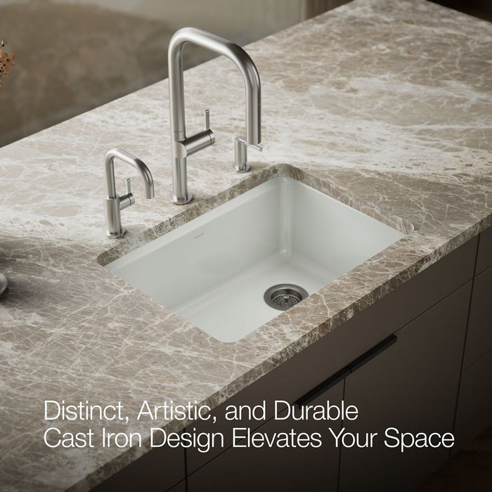 KOHLER K-8668-5UA2 Riverby 27" undermount single-bowl workstation kitchen sink