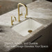 KOHLER K-8668-5UPC Riverby 27" undermount single-bowl workstation kitchen sink, biscuit - view 4