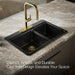 KOHLER K-8669-3A1 Riverby 33" top-mount double-bowl kitchen sink, black black - view 4