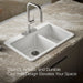 KOHLER K-8669-3A1 Riverby 33" top-mount double-bowl kitchen sink, white - view 4