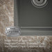 KOHLER K-8679-5UPC Riverby 33" undermount double-bowl workstation kitchen sink, thunder grey - view 3