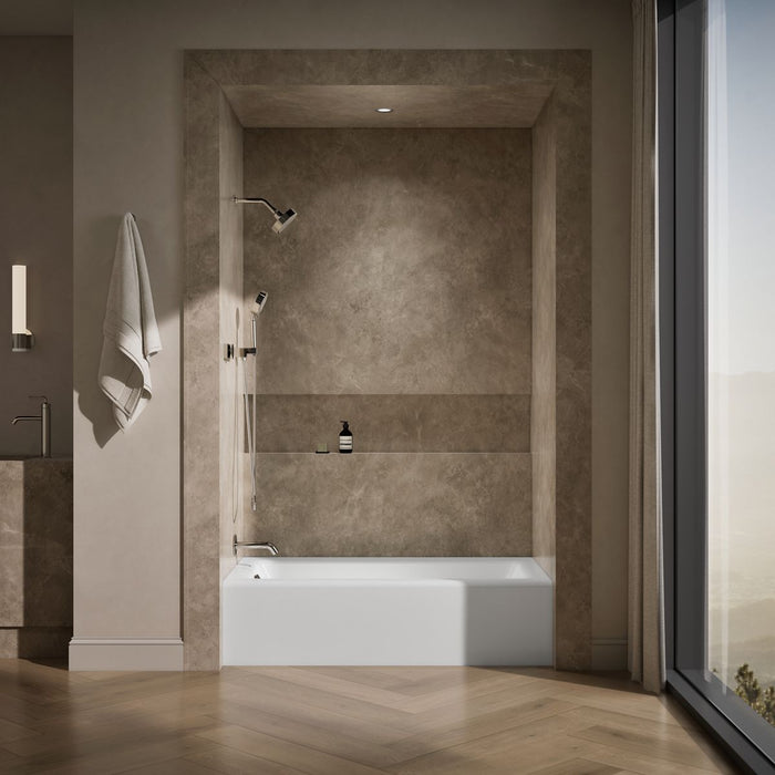 KOHLER K-875 Bellwether 60" x 32" alcove bath, left drain