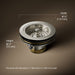 3/4 view of product with dimensions