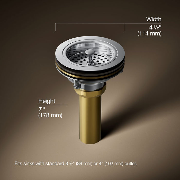 3/4 view of product with dimensions