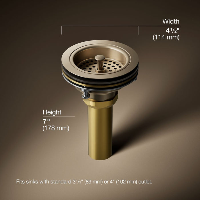 3/4 view of product with dimensions
