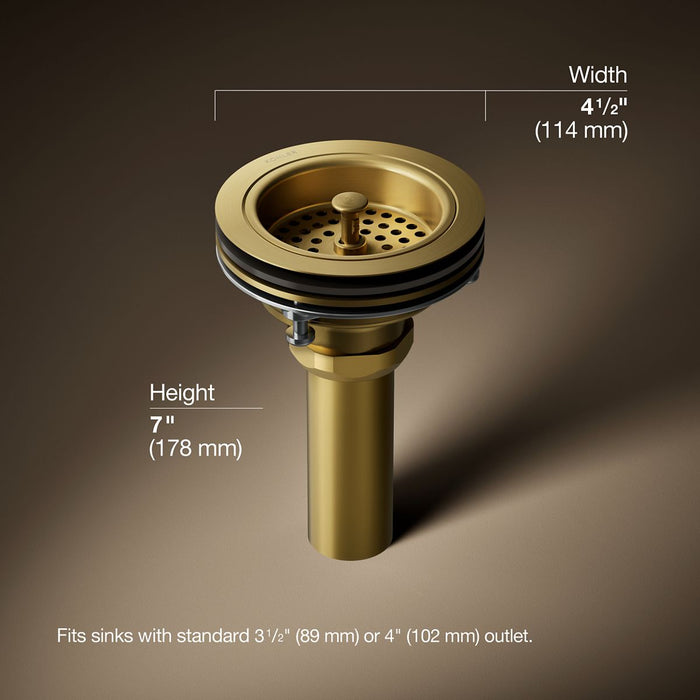 3/4 view of product with dimensions