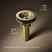3/4 view of product with dimensions