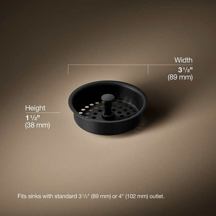 3/4 view of product with dimensions