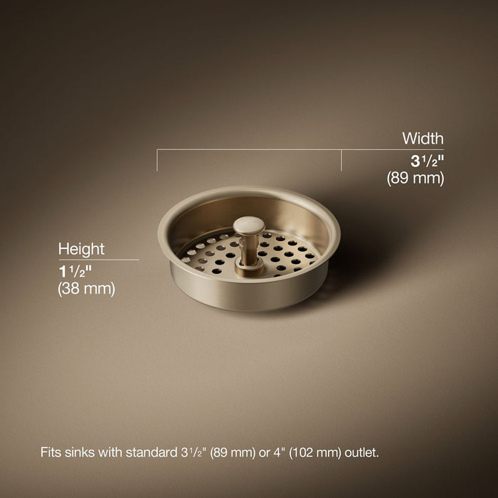 3/4 view of product with dimensions