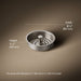 3/4 view of product with dimensions