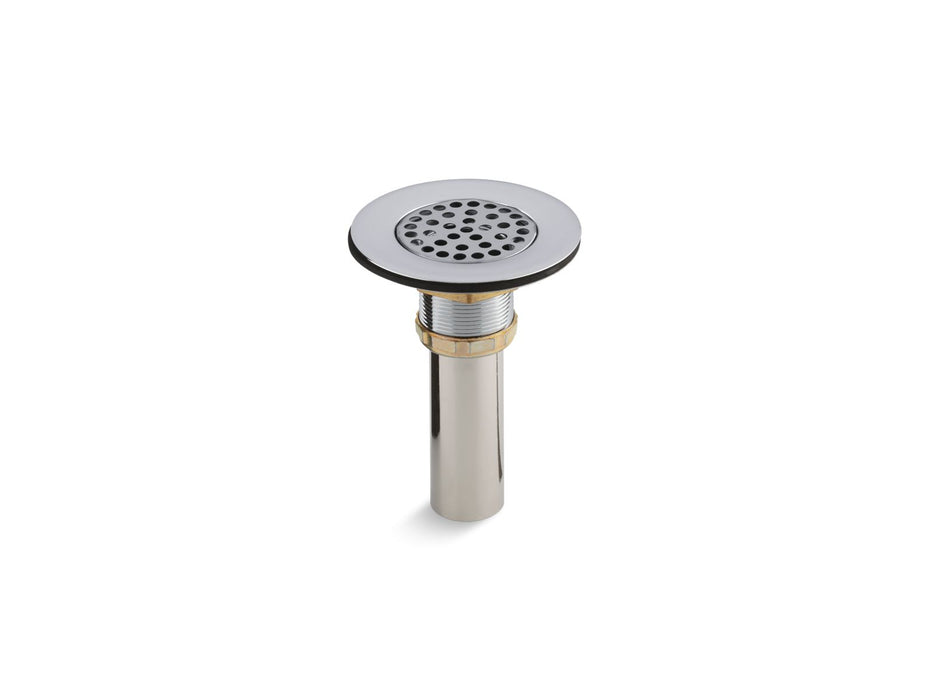 KOHLER K-8807 Brass sink drain and strainer with tailpiece for 3-1/2" to 4" outlet